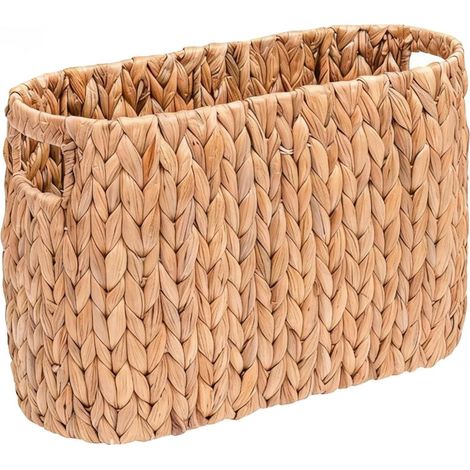 Panier à papier toilette en paille naturelle avec poignée, pouvant (1/5)
