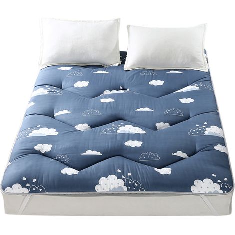 Tapis de sol pliable antidérapant style tatami nuage pour chambre ou dortoir (1 place) (1/5)