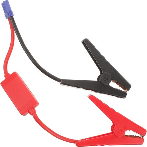 Câble de Démarrage 12v Léger Pince en Cuivre et Plastique pour Batterie de Voiture et Bateau, Connexion Rapide Protection Anti-retour (1/5)