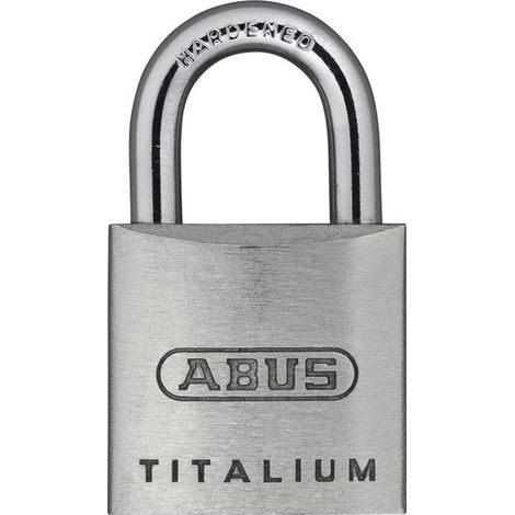 Zylindervorhangschloss 64TI/20 Schlosskörper-B.20mm Titalium versch.-schl.ABUS