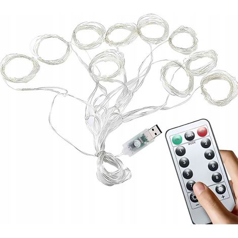Luces de Navidad 300 LED 12 piezas c谩lidas (60) (1/5)