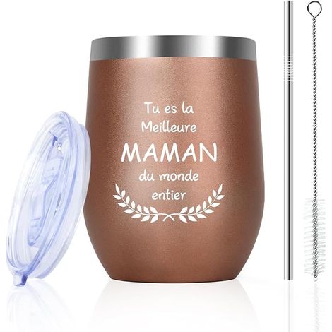 Verre a Vin Anniversaire Femme Mere (1/5)