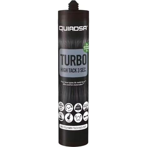 Mastic Polymere Turbo 3 Sec 600Kg Sechage 20 Mn Blanc Quiadsa
