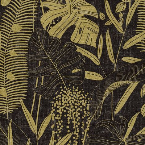 Vliestapete - Cuba II - Schwarz Botanical Dschungel A.S. Creation - 791643 (1/5)
