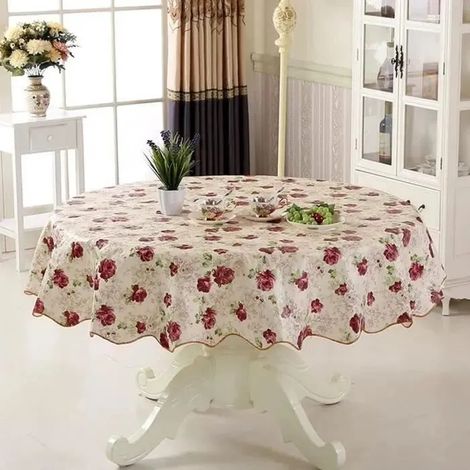 Nappe ronde - Exquise - 150 cm - Lavable - Résistante aux taches (1/4)