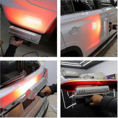 Lámpara de secado de pintura infrarroja portátil de 1000 W para reparación de automóviles - Secador de luz de curado infrarrojo de onda corta - Horneado de pintura (Color: UK) Edición 0618