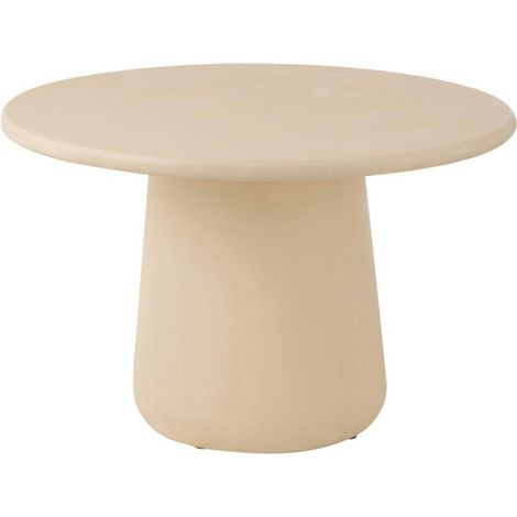 Table à Manger Design "Cave" 118cm Beige (1/4)