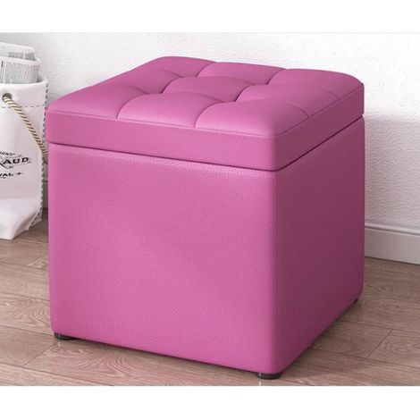 Tabouret De Rangement - Cuir - 30x30x35 Cm - Insonorisé - Intérieur (1/4)