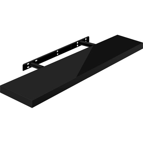 WOLTU Étagère Murale, Tablette Murale Panneau de Bois, Étagère Flottante, Étagère à Livres, 90x22, 9x3, 8cm, Nior RG9481sz