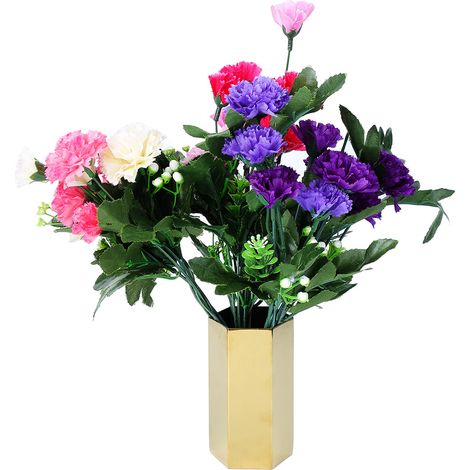 Porte-stylo multifonction à six faces, vase à fleurs en acier inoxydable, contenant pour pinceaux de bureau