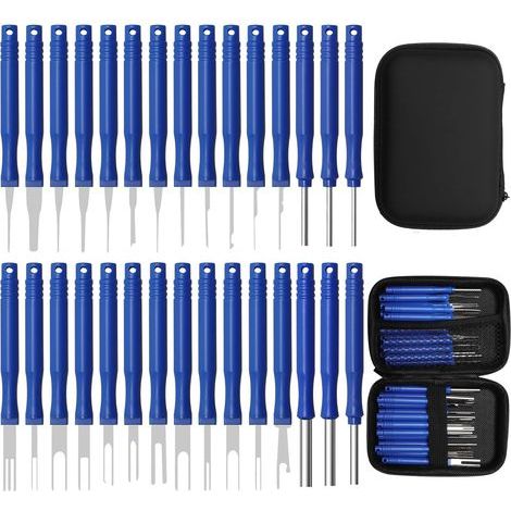 Extracteur de cosses 30 pièces – Outils de débranchement pour voiture – Acier et plastique – Étui de rangement étanche (1/5)