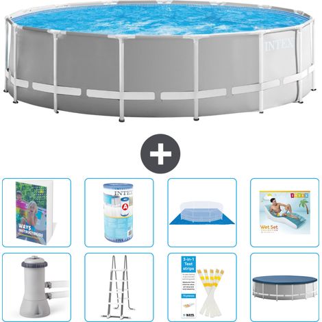 Intex Piscine Prism Frame Ronde - 457x122 cm - 9-pièces S635