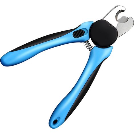Coupe-ongles LED pour chien et chat, illuminant les ongles et la lignée, coupe sans danger, 2 en 1, avec lime à ongles et double éclairage LED bleu ciel (1/5)