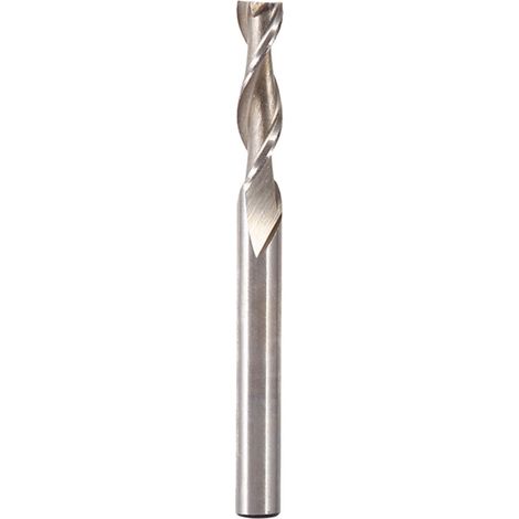 Fresa CNC de acero rápido (HSS) con 2 filos, 6 mm de diámetro, longitud extralarga, para el mecanizado de aluminio – Paquete de 1 o 5 unidades
