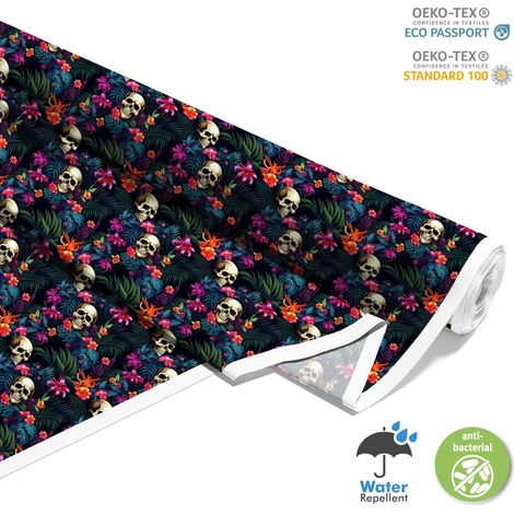 Outdoor dekostoffe oxford - Motiv der Schädel I DX4371 (1/5)