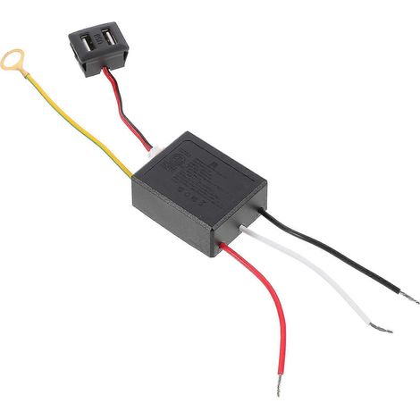 Adaptateur de chargeur USB pour lampe de bureau avec fonction tactile (1 pièce, noir) (1/5)
