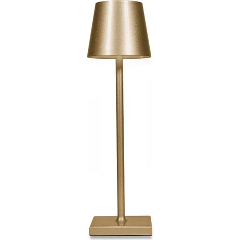 Lampe de bureau LED (dorée), lampe de table portable (1/4)