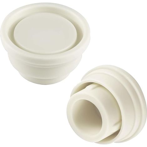 2pcs Pare-Chocs Échelle Piscine Creusée, Bouchon Caoutchouc Sécurité Échelles,Accessoires Remplacement Fixation pour Protéger Marches,Coussin Tampon Garde pour 42mm Diamètre Escaliers Mécaniques,Blanc