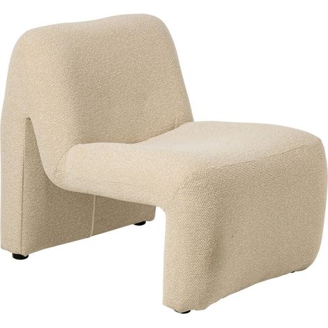 Fauteuil Design Organique "Margo" 87cm Écru (1/5)