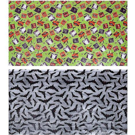 Lot de 2 nappes d'Halloween pour décorations d'Halloween