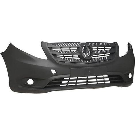 Pare-choc avant gris avec trous anti-brouillards Mercedes Vito W447 2014-2019
