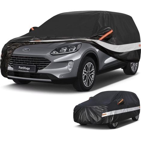 Autoabdeckung SUV 10 Schichten 100% Wasserdicht für Ford Kuga (2012-2025) Schwarz (1/5)
