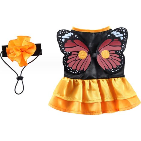 1 déguisement de papillon pour chien, costume Halloween, adapté aux chiots et chats, pour fêtes et photos (1/5)