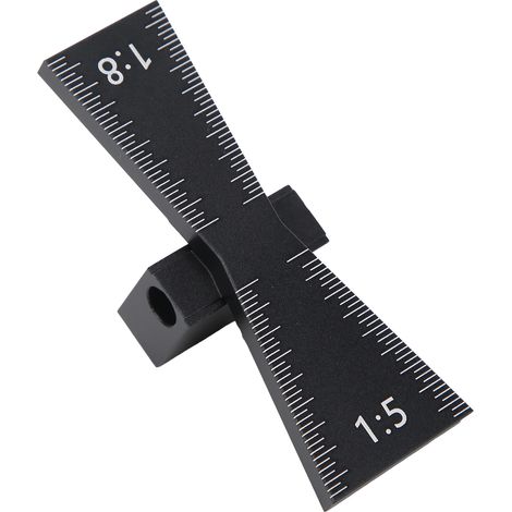 Outil de traçage en alliage d'aluminium pour queues d'aronde, tenons et mortaises, outils de menuiserie à monter soi-même, échelle 1:5/1:8 (1/5)