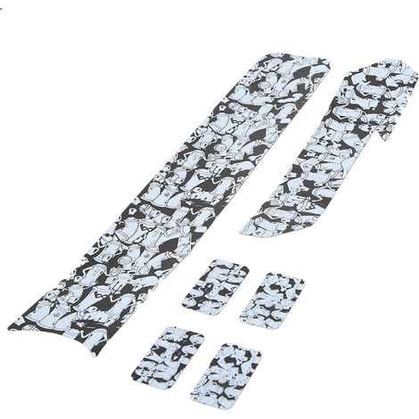 Protection Anti-Rayures pour Cadre Vélo en Simili Cuir, Autocollants Décoratifs Style Manga pour Fourche et Tubes Durables