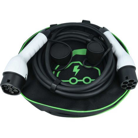 vhbw Ladekabel Typ 2 zu Typ 2 kompatibel mit Alfa Romeo Tonale Elektroauto, 3-phasig, 16 A, 11 kW, 5 m