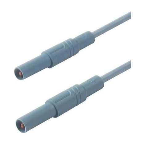 Hirschmann Test & Measurement MLS GG 100/2,5 bl Puntali di sicurezza Spina a banana 4 mm Spina a banana 4 mm 1.00 m Blu