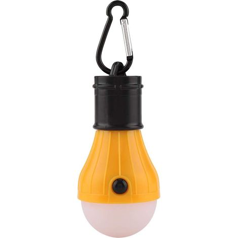 Lanterne de camping à LED Éclairage de tente à LED Lumière de tente extérieure portable Ampoule de secours pour le camping, la randonnée, les pannes, la pêche, à l'extérieur à l'intérieur(Jaune) (1/5)