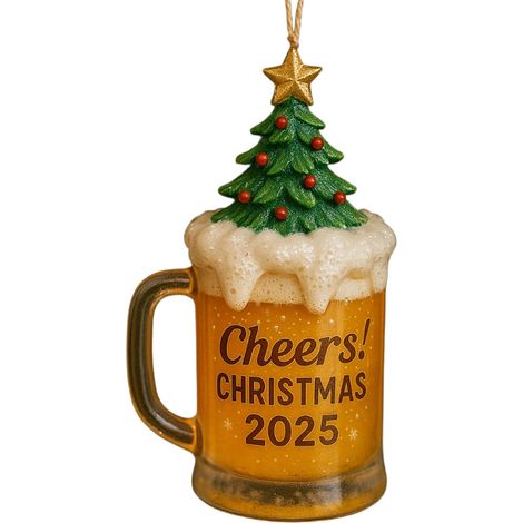 Ornement Martini - Décoration Arbre De Noël En Verre - Pour Cocktails Et Bières - Lot De 1 (1/5)
