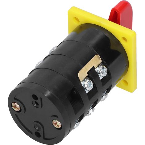 Commutateur universel à cames avec réarmement automatique, 3 positions, rotatif marche/arrêt, 380 V/10 A, 4 kW (1/5)