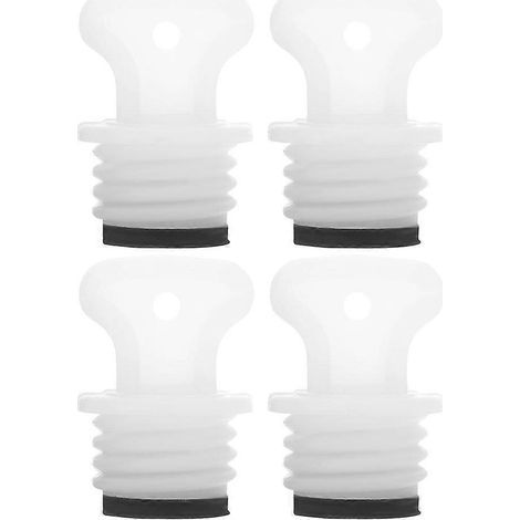 Lot de 4 bouchons pour bouillottes portables-3.50X2.50X2.50CM-White (1/2)