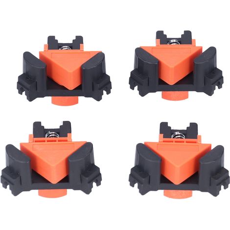 Lot de 4 pinces d'angle réglables 5-22mm, serre-joints à ressort pour menuiserie, support de maintien à angle droit orientable (1/5)