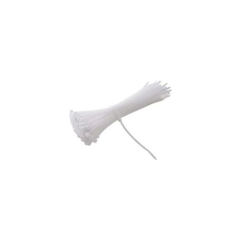 Collier de serrage nylon 6/6 200 mm x 3,6 mm Résistance à la traction 18 kg Lot de 100 pièces Pour conditions extrêmes -25°C à 80°C (1/5)