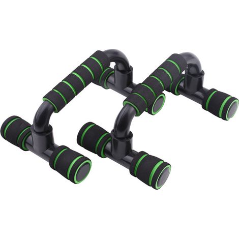 Push Up Bars - Angled Design - Non-Slip Sponge Grips - For Upper Body Strength Training - Home Gym Exercise Equipment - 1 Pair (1/5)