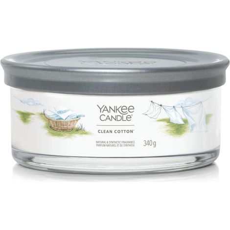 Clean Cotton – Yankee Candle Signature – Duftkerze im Glas mit 5 Dochten – Neuheit 2022