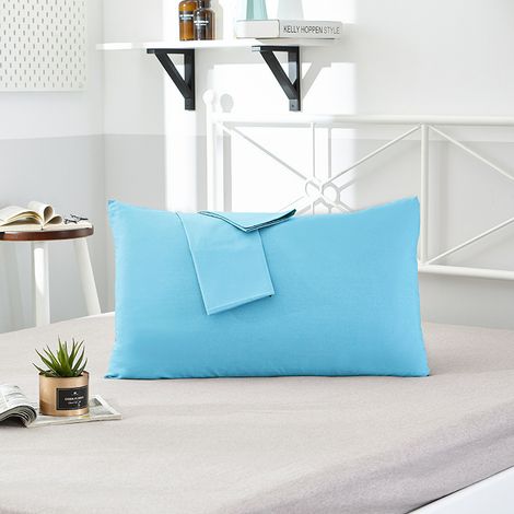 Fundas de almohada para hotel, 40 unidades, color liso, azul marino, 48 x 74 cm (n.º de artículo 13372). (1/5)