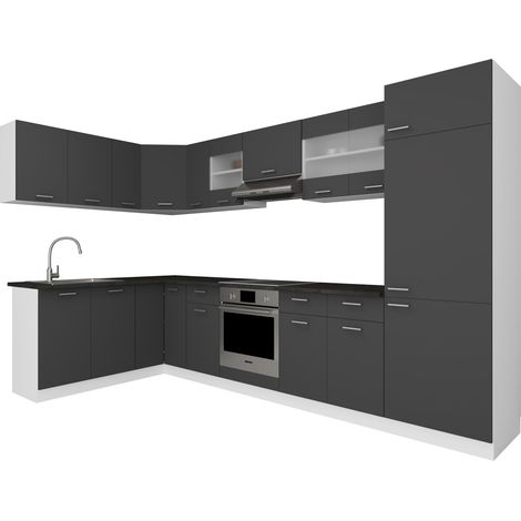 Cuisine de cuisine angulaire de 13-tlg 328 x 178 Esilo 207x505x46 - VCM