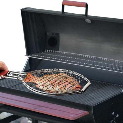 poisson portable Panier de gril de barbecue pour le steak de (1/5)