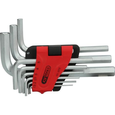 Jeu de clés Allen KS Tools, dans un support à charnière, 9 pièces de 1,5 à 10 mm