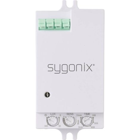Sygonix SY-6879924 Soffitto, parete Rivelatore di presenza 180 °, 360 ° Relè Bianco