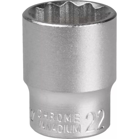 MJW Steckschlüsseleinsatz 1/2" 12-kant 22 mm