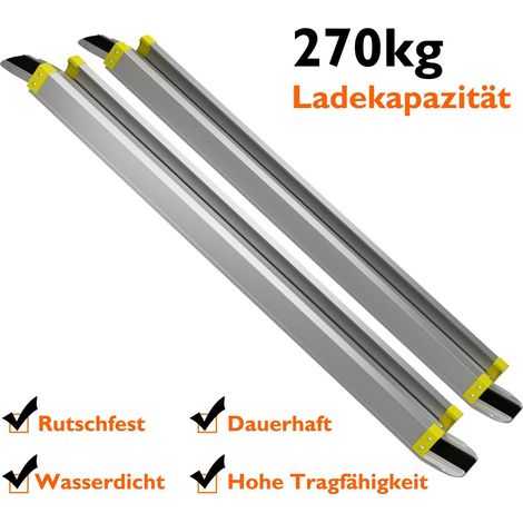 Rampa telescopica de acceso de aluminio antideslizante escalable 2 x