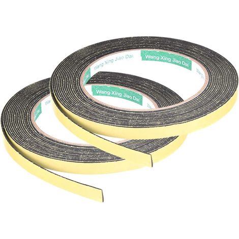 2 x Adhesive Foam Seal Tape for Window Door Insulation 8 mm (W) x 1 mm (T) x 16.4 ft (L) (1/5)