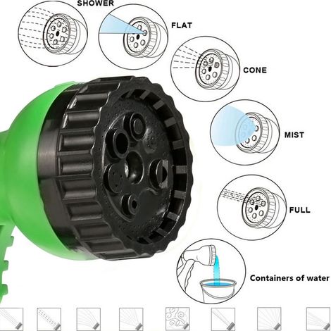 Bewässerungsset für Gartenarbeit, Haushaltsbewässerung, Sprinklerbewässerung, Autowäsche, flexibles Teleskopschlauchset (1/5)