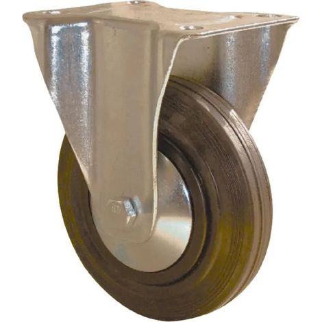 Rueda fija guitel portroll manuroll galvanizada 100 mm