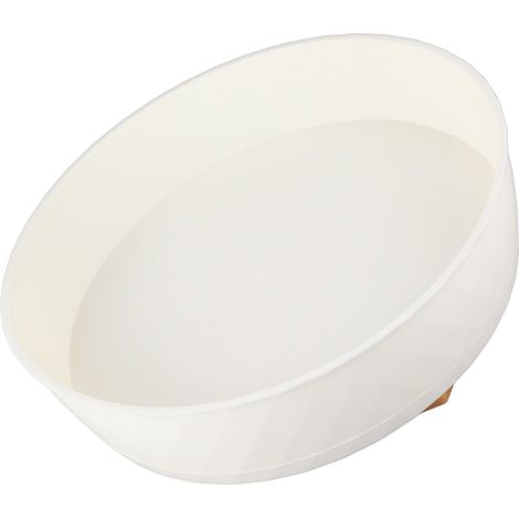 Plateau tournant de cuisine, rotatif à 360°, antidérapant et multifonctionnel, pour épices, placard, garde-manger, réfrigérateur et plan de travail (blanc). (1/5)